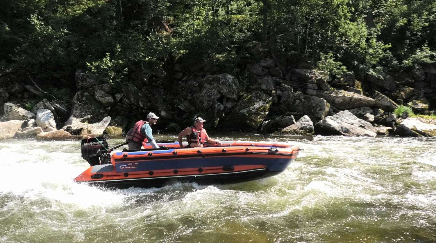 Летние тесты на горной реке Бельсу в Междуреченске