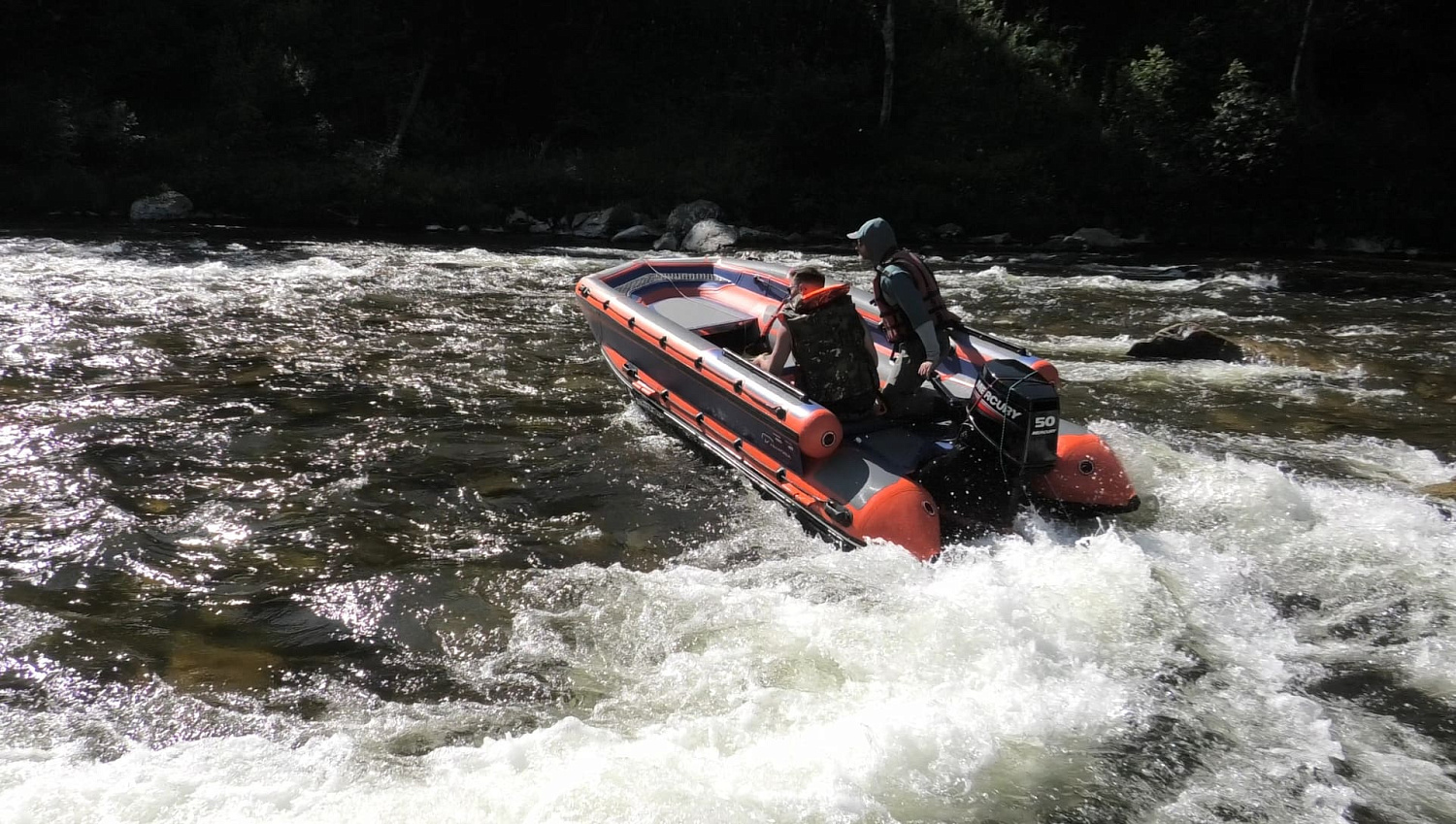 Летние тесты на горной реке Бельсу в Междуреченске