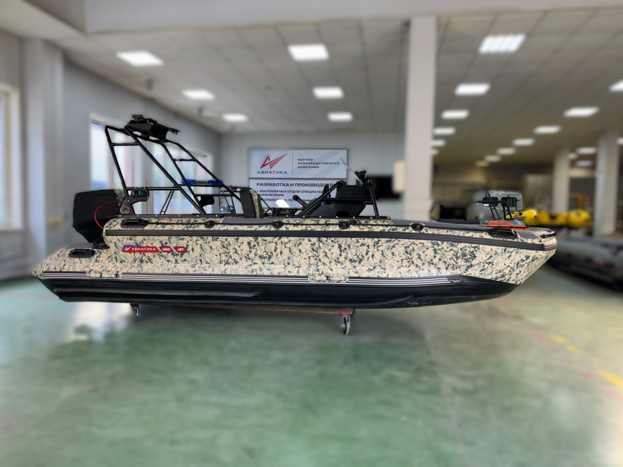 Лодка надувная с жестким дном А-490 Jet Риб